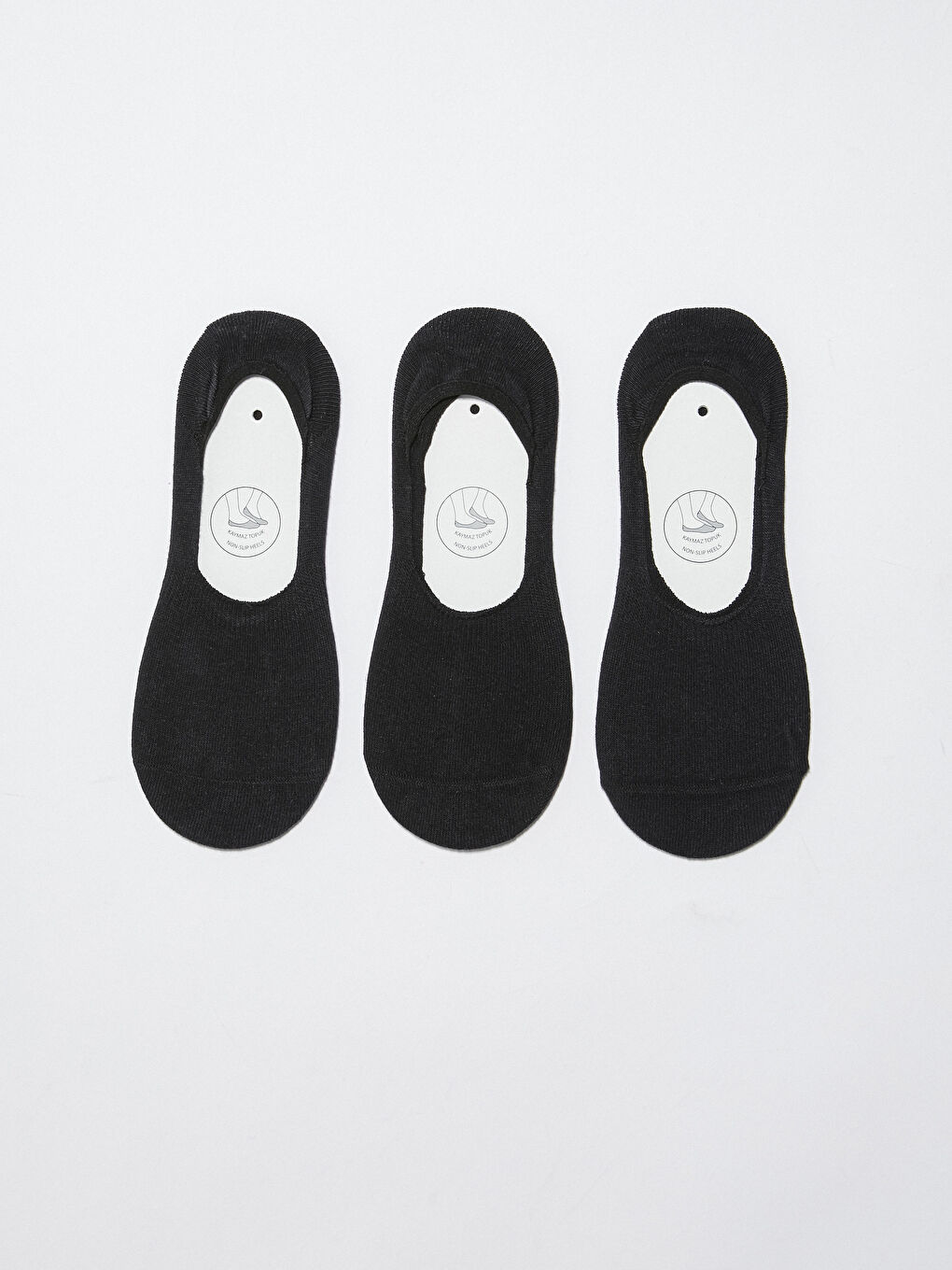 Chaussettes Ballerines Unies en Coton pour Femmes Lot de 3