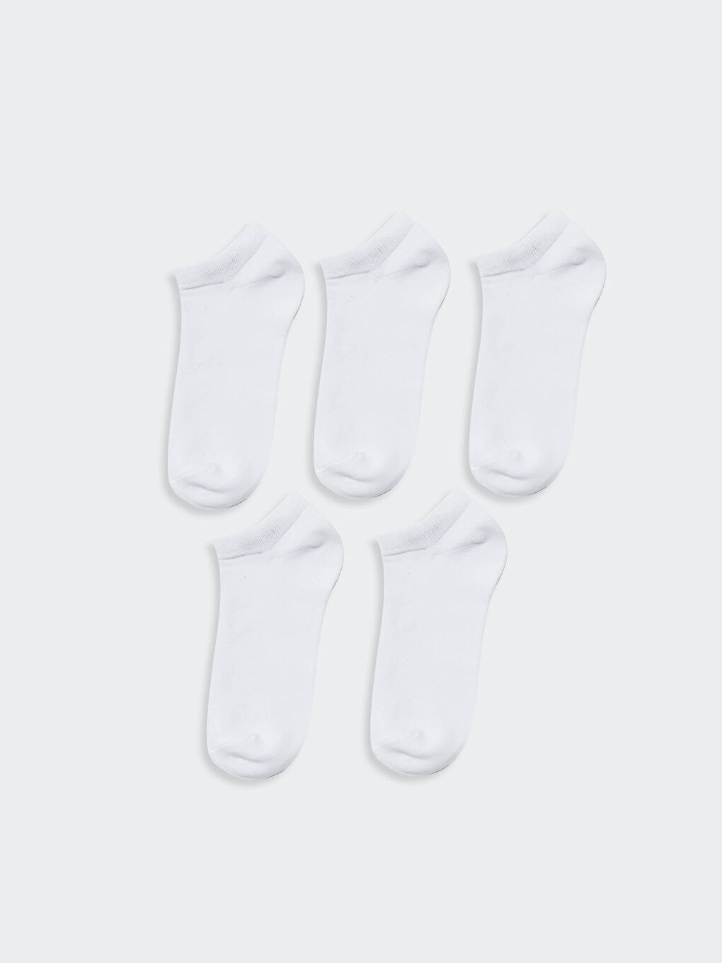 Plain Cotton Women's Booties Socks 5 Pack