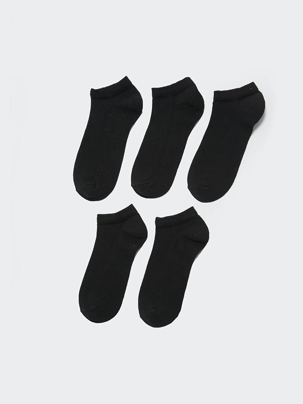 Plain Cotton Women's Booties Socks 5 Pack