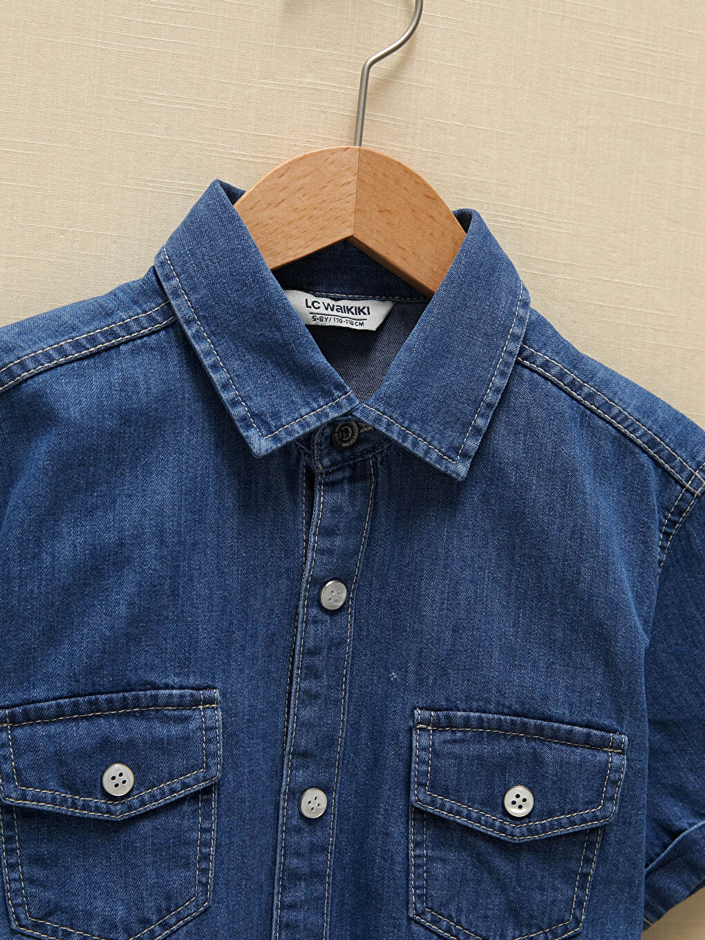 LCW Kids Kurzärmeliges Denim-Hemd für Jungen -S17151Z4-507