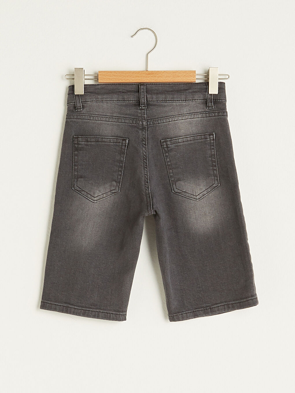 Ripped Cotton Boy Jean Shorts-1