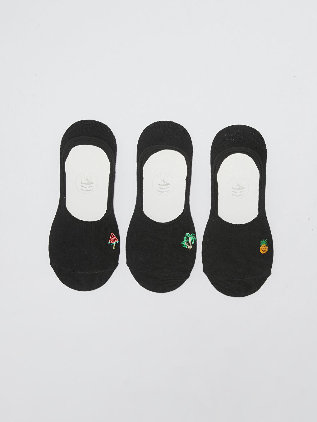 Embroidered Cotton Women's Ballet Socks 3 Pack-1