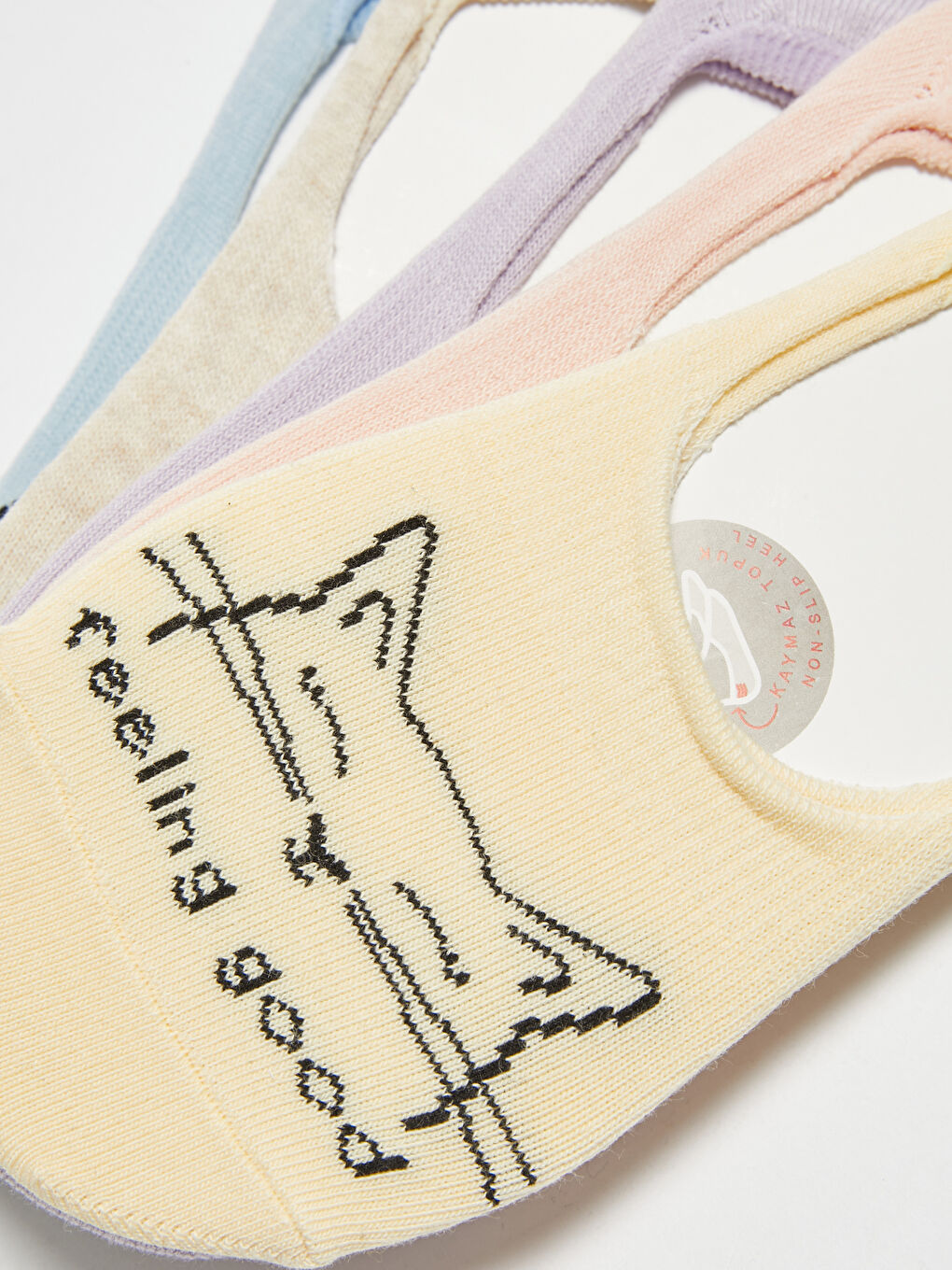 Șosete Balerini Imprimate din Bumbac pentru Femei, Pachet de 5-2