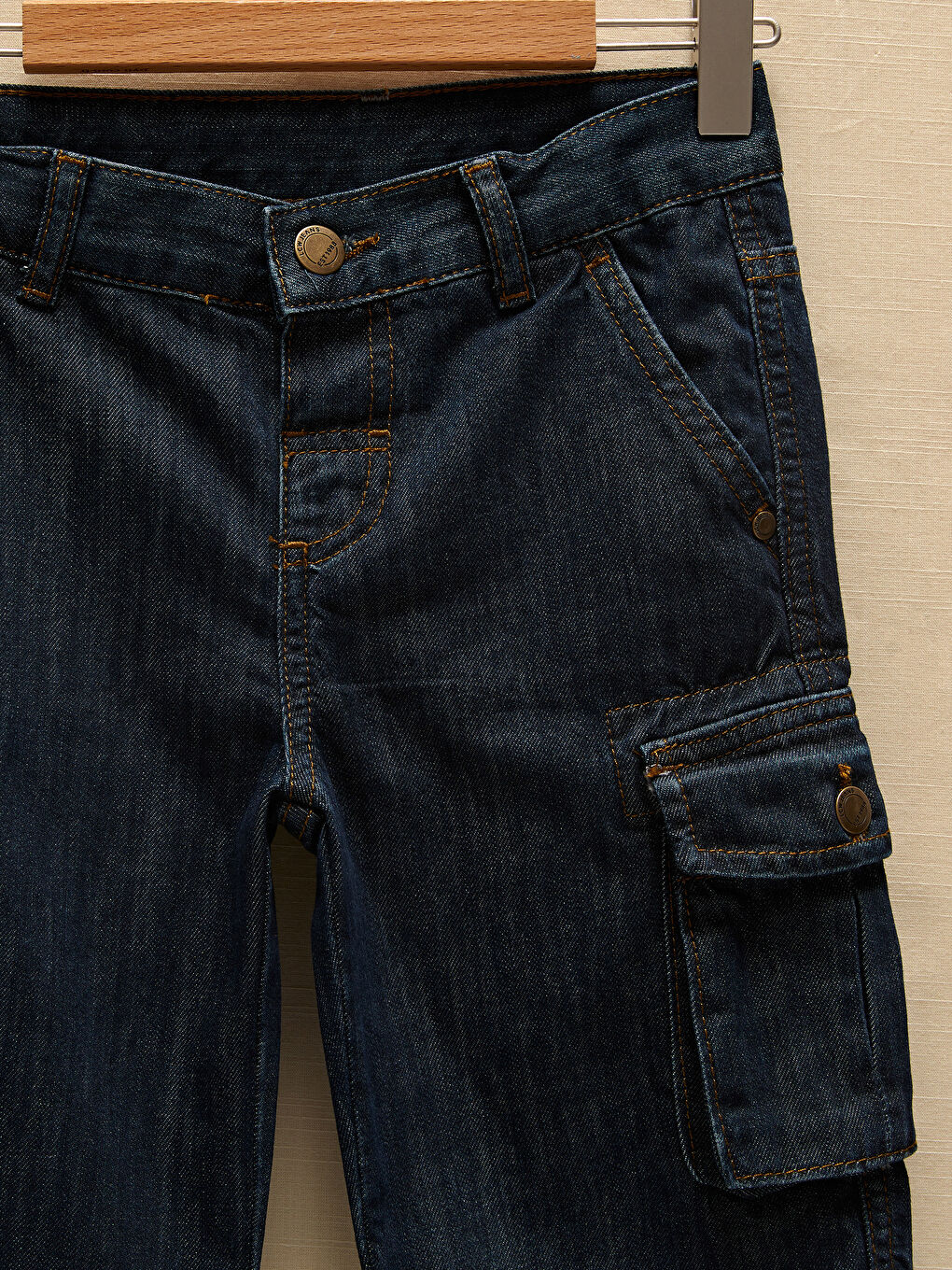 شورت جينز ولادي من القطن-1