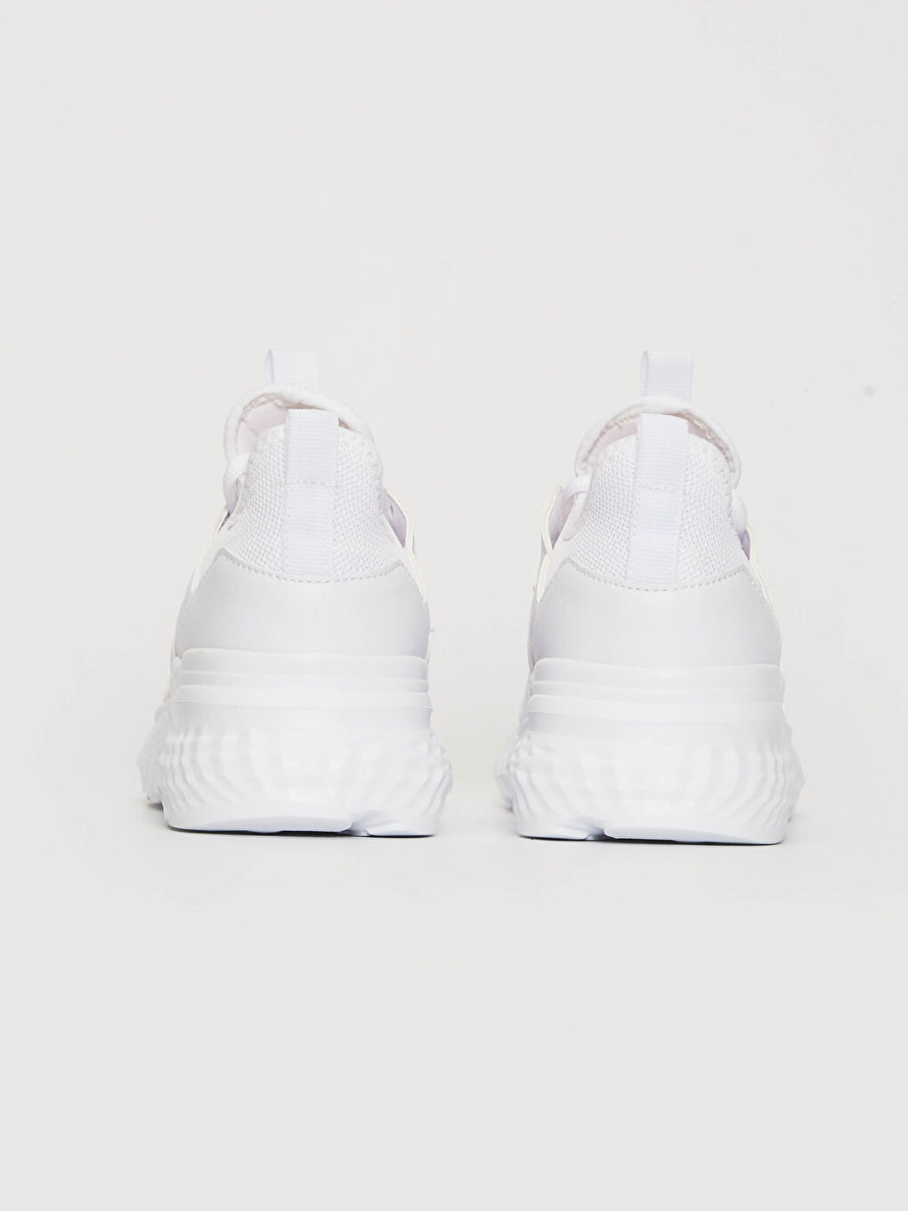 Beyaz File Detaylı Bağcıklı Kadın Aktif Spor Ayakkabı-4