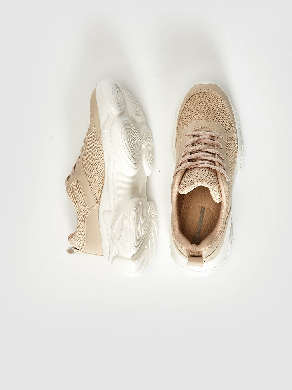 Bej Kadın Günlük Spor Ayakkabı-2