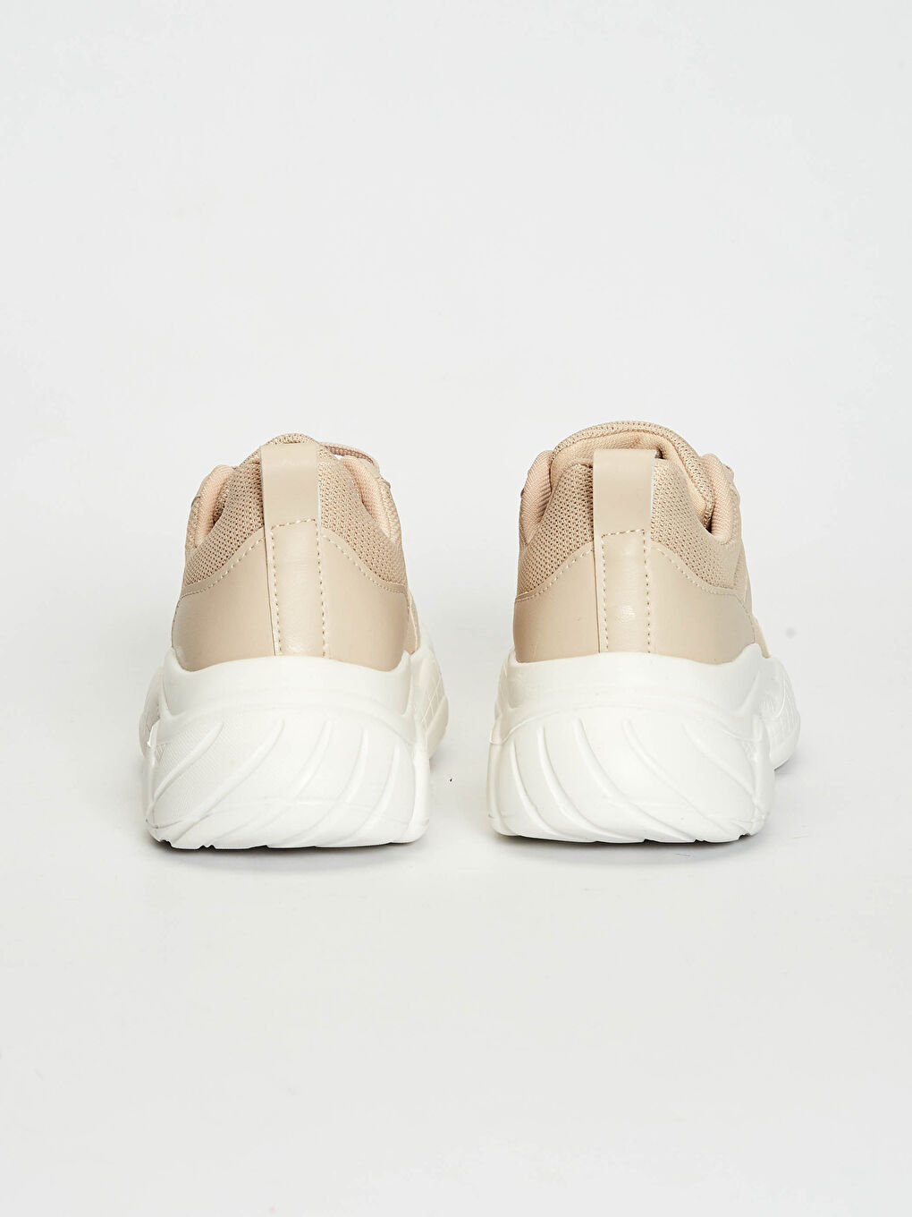 Bej Kadın Günlük Spor Ayakkabı-4