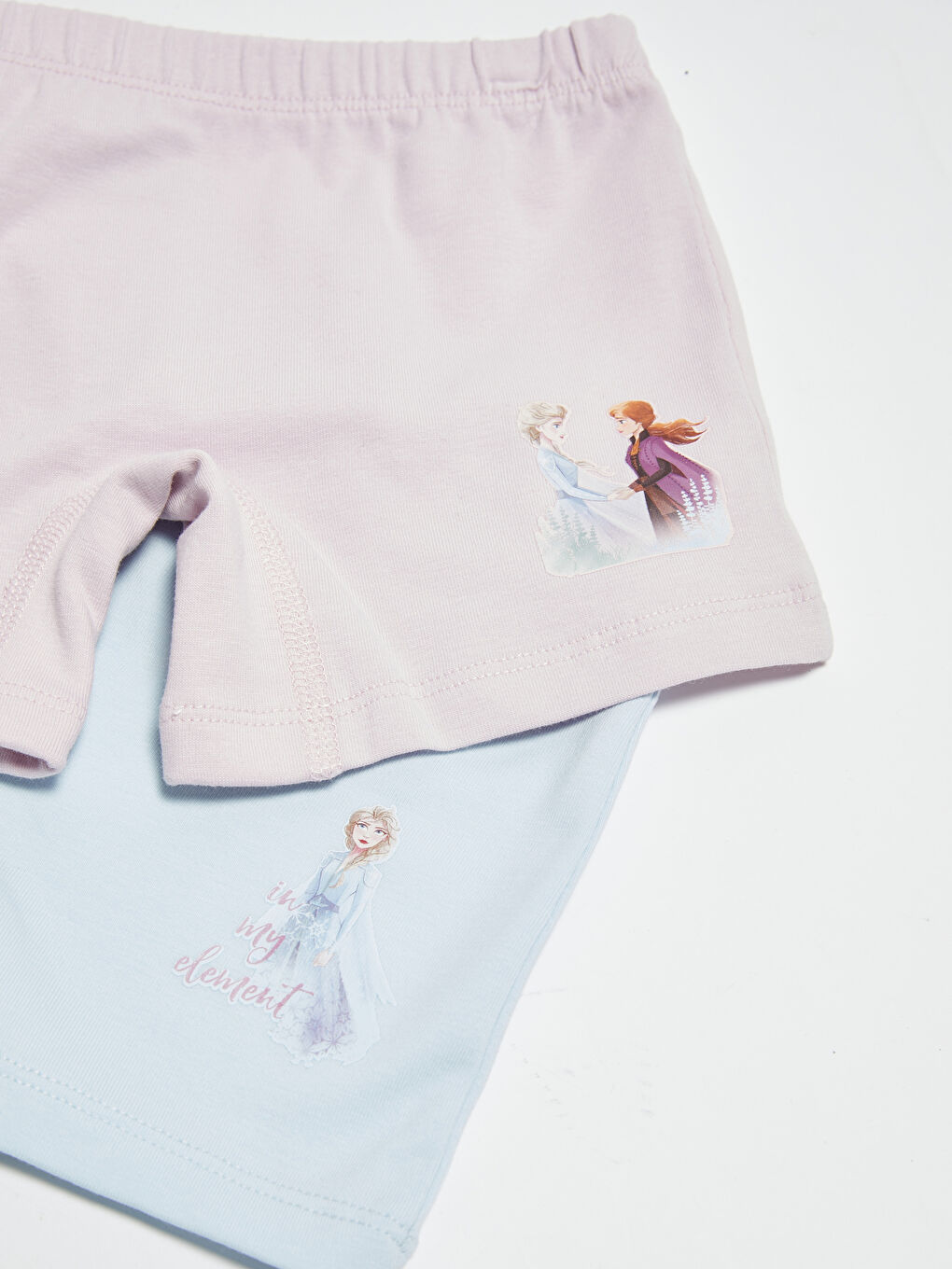 Caleçons Boxers Fille Imprimés Frozen en Coton Lot de 2-2