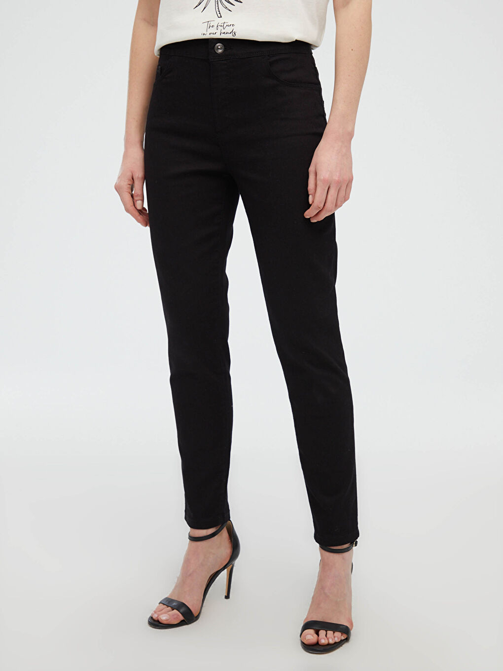 Pantalon en gabardine taille normale-7