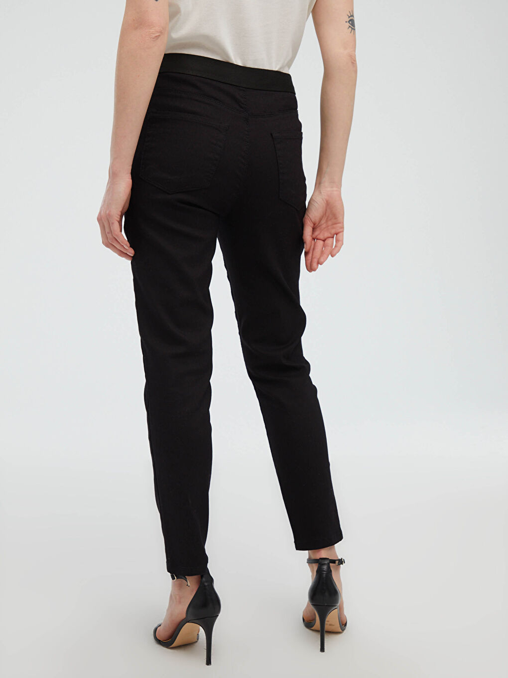 Pantalon en gabardine taille normale-8