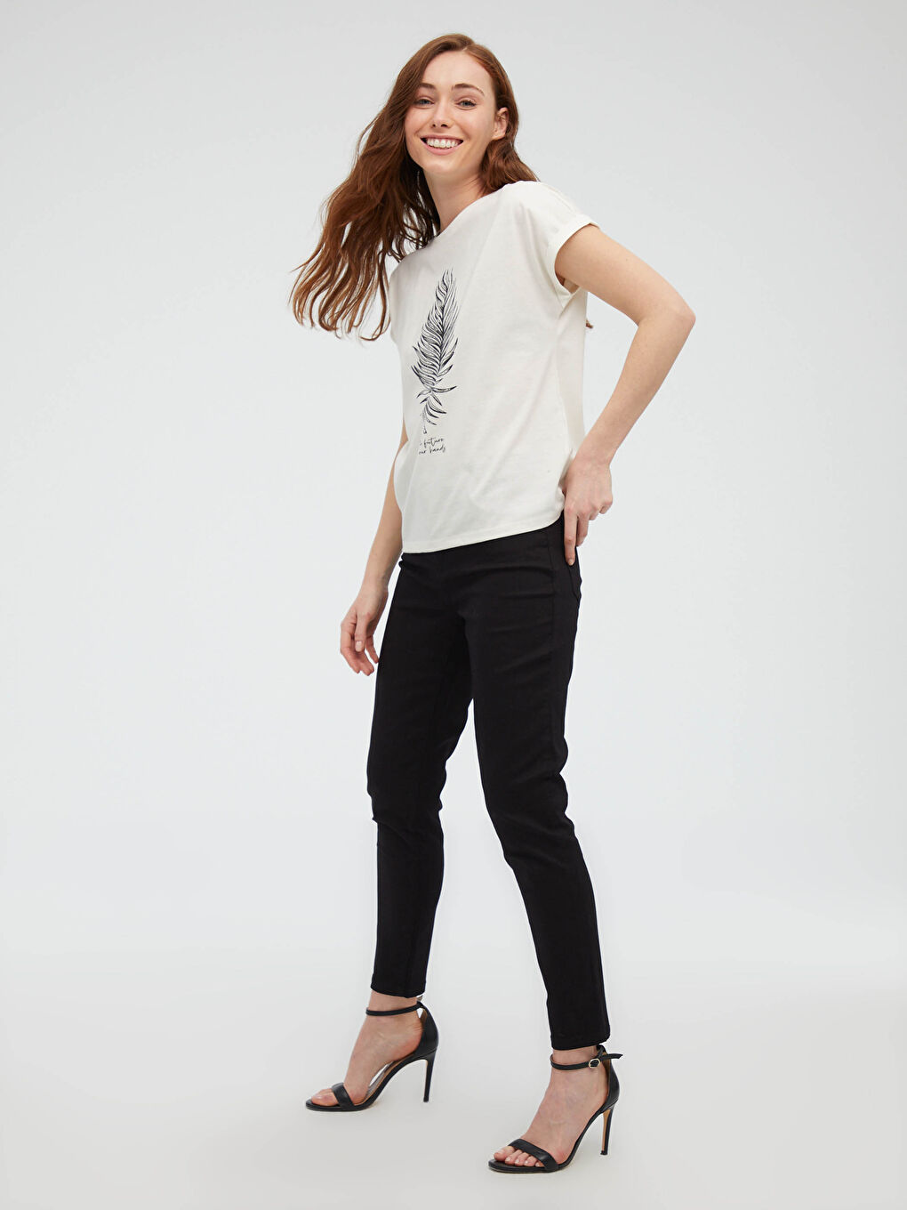Pantalon en gabardine taille normale-5