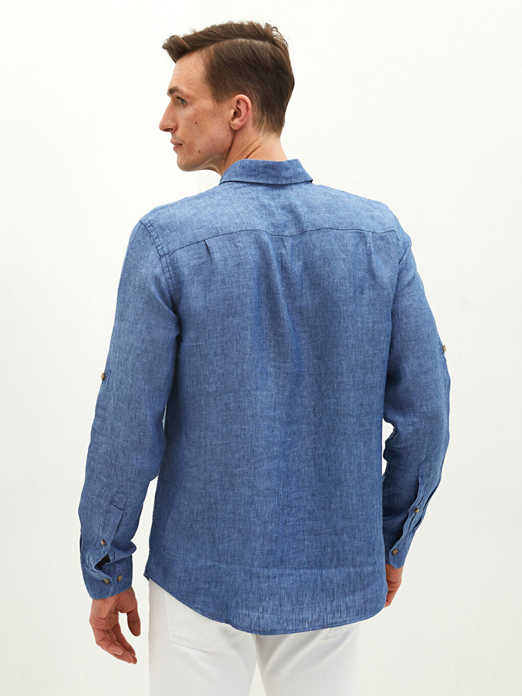 Chemise à Manches Longues Coupe Régulière pour Hommes-4