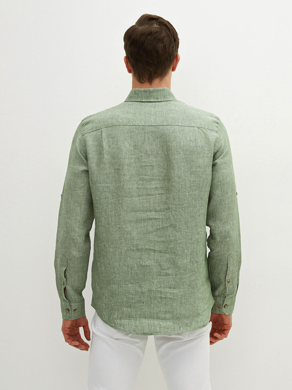 Chemise à Manches Longues Coupe Régulière pour Hommes-5