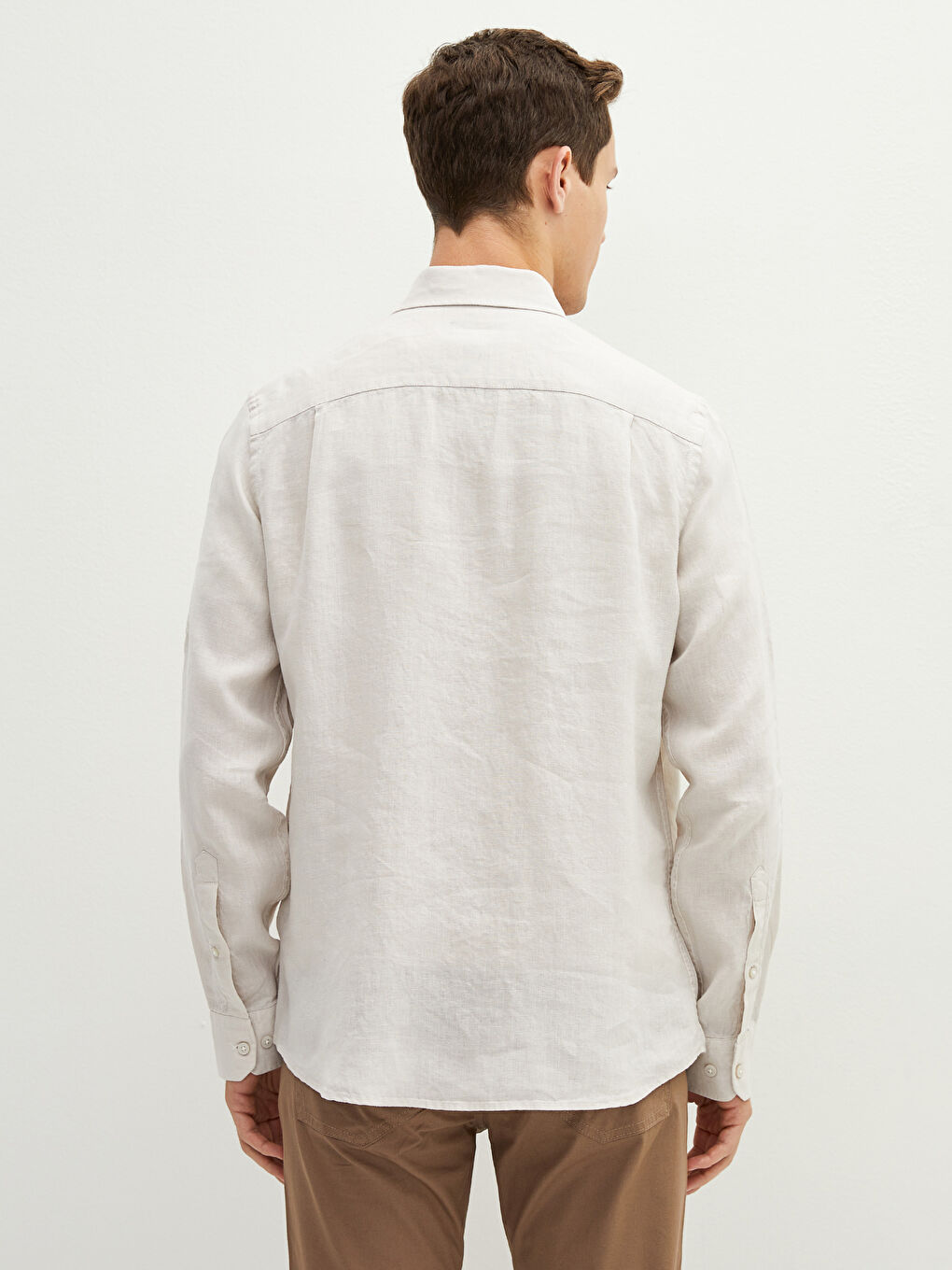 Chemise à Manches Longues Coupe Régulière pour Hommes-4