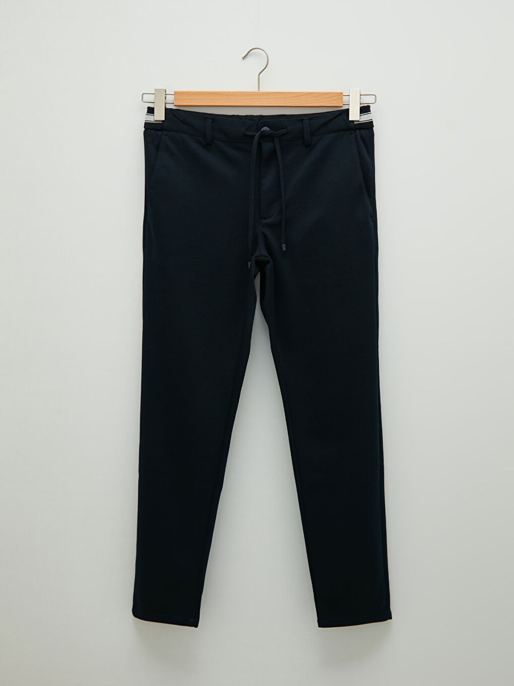 Lacivert Slim Fit Örme Erkek Pantolon-6