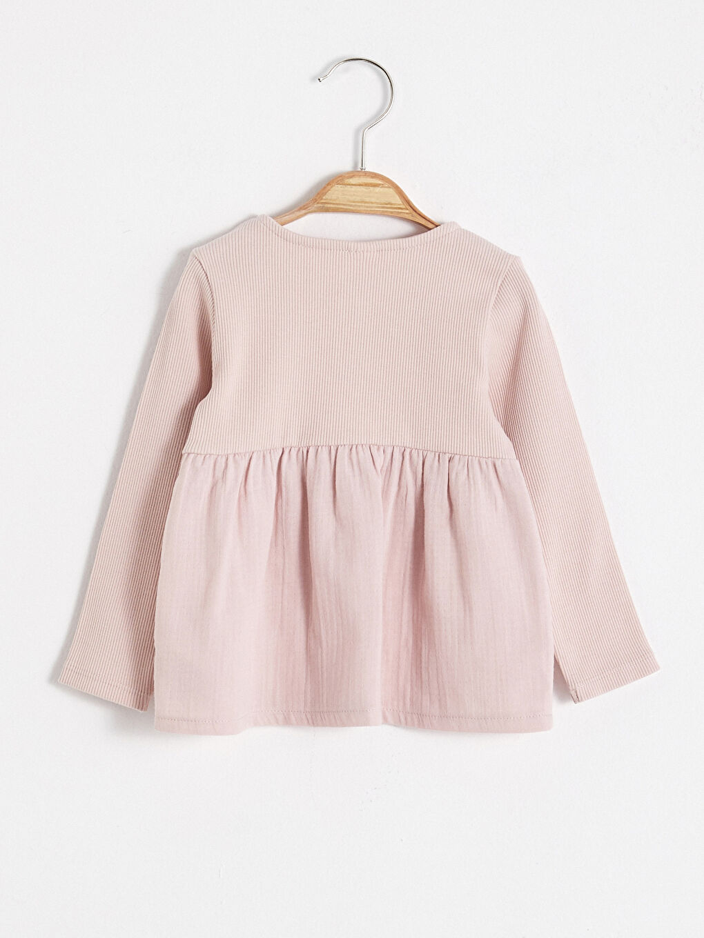 Pembe Kız Bebek Basic Tişört-1