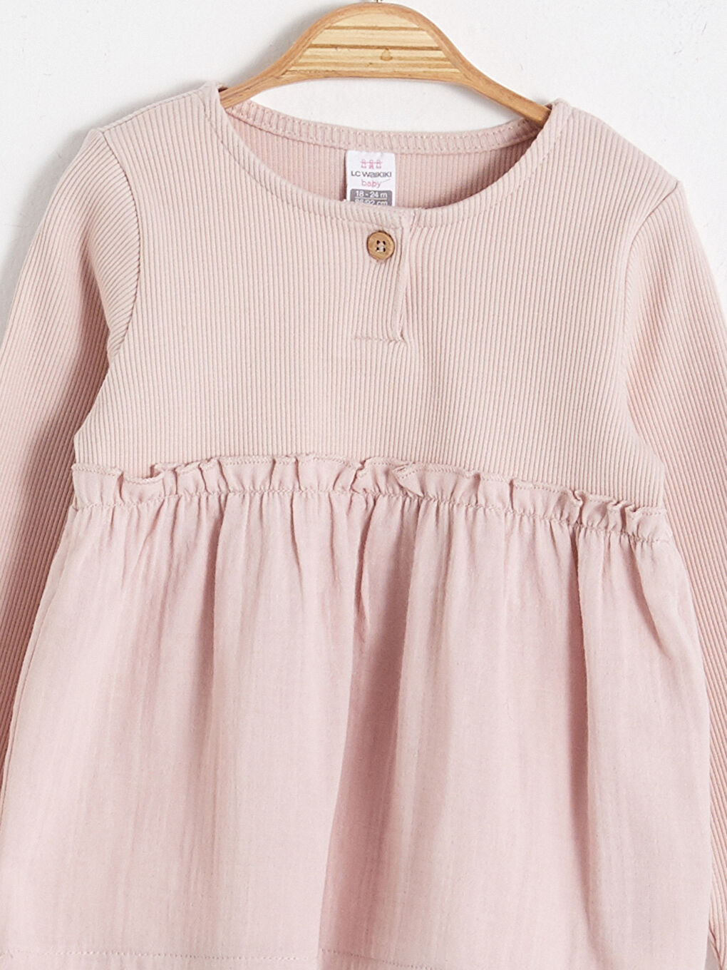 Pembe Kız Bebek Basic Tişört-2