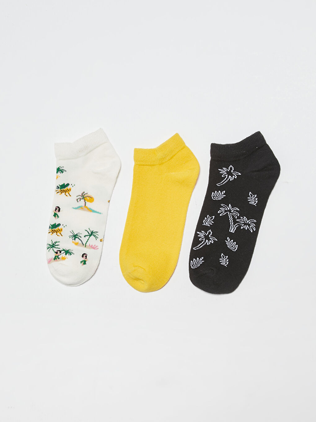 Printed Cotton Women's Booties Socks 3 Pack-1