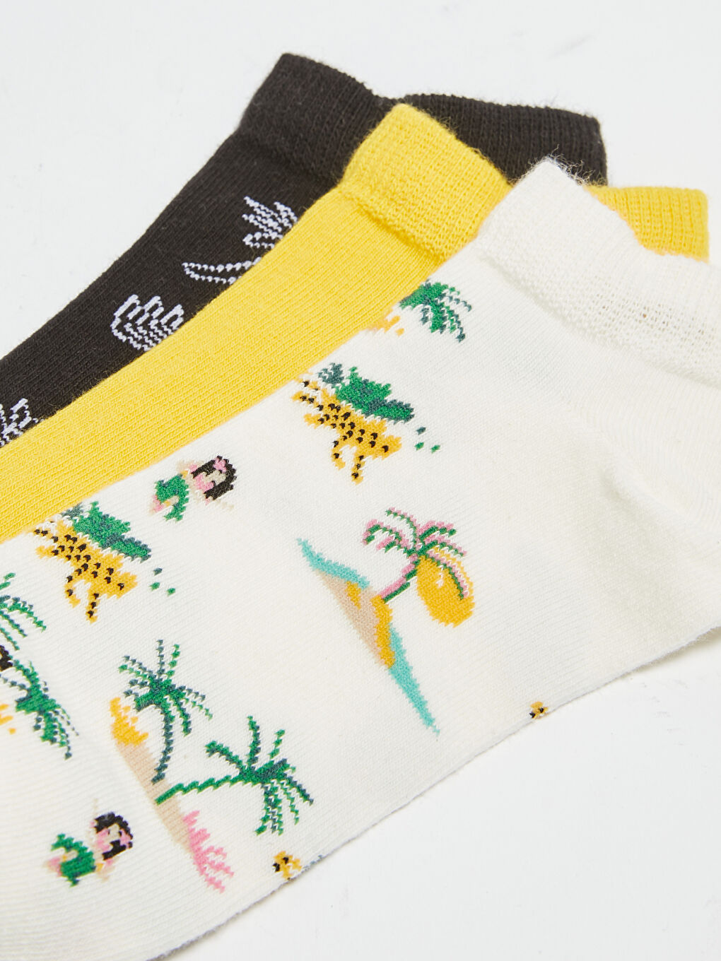 Printed Cotton Women's Booties Socks 3 Pack-2