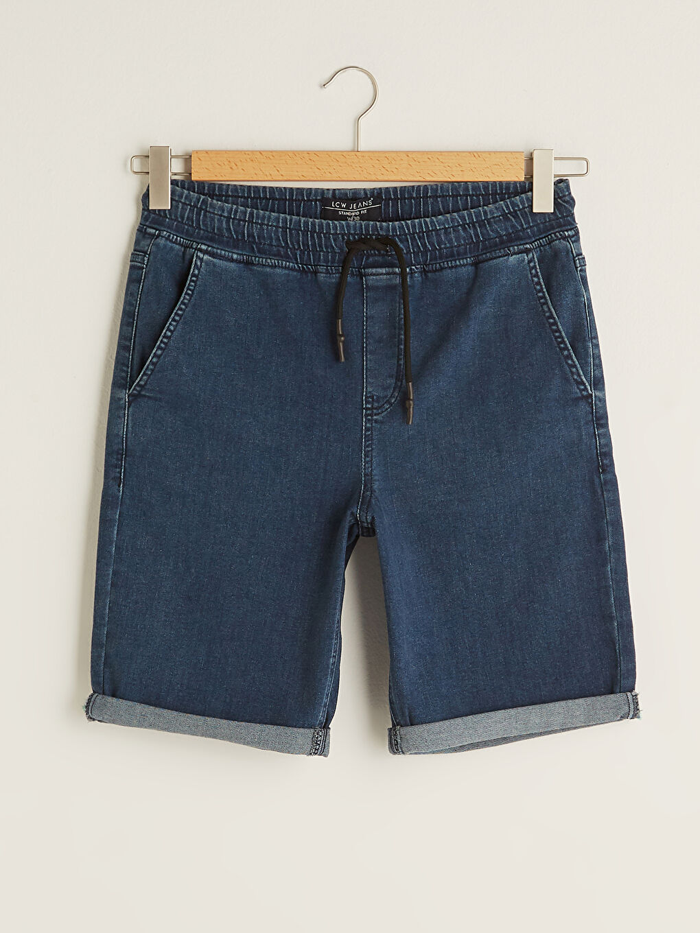 İndigo Standart Kalıp Erkek Jean Şort