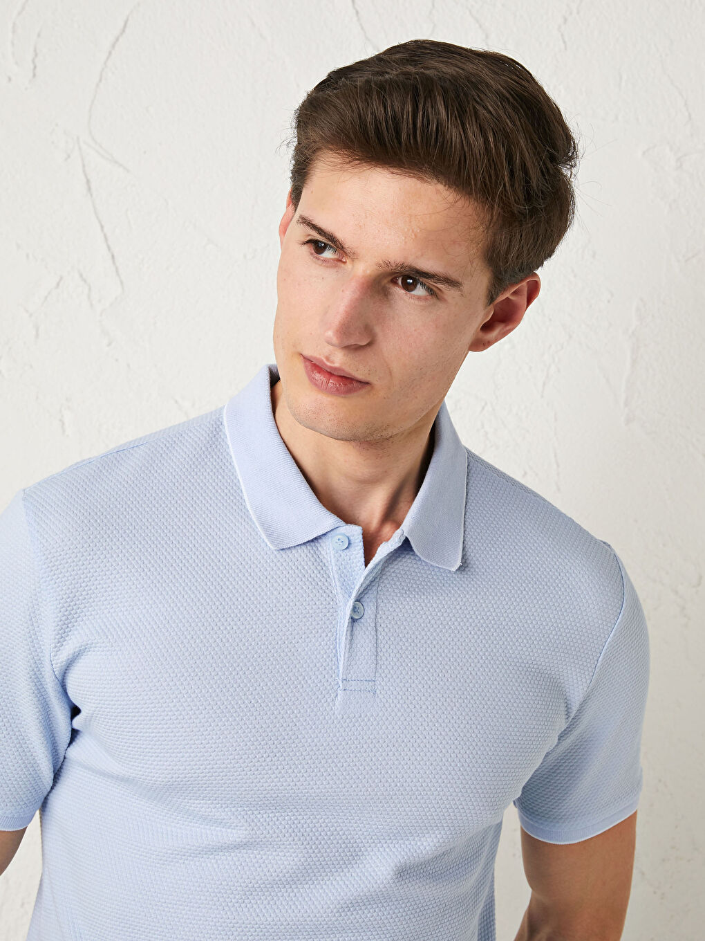 Чоловіча футболка з коротким рукавом та коміром-поло-2