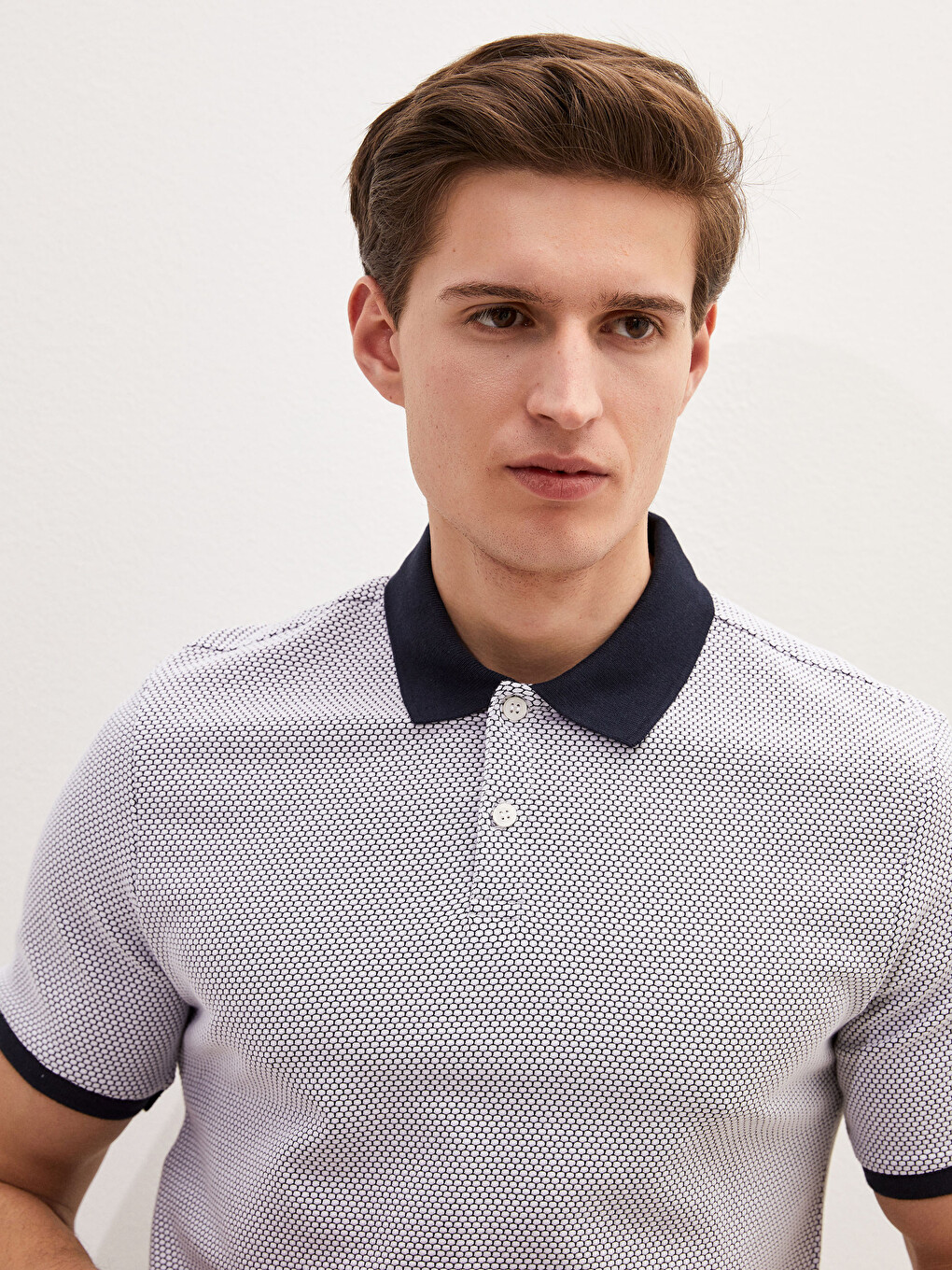 Polo Neck Short Sleeve Men's T-shirt