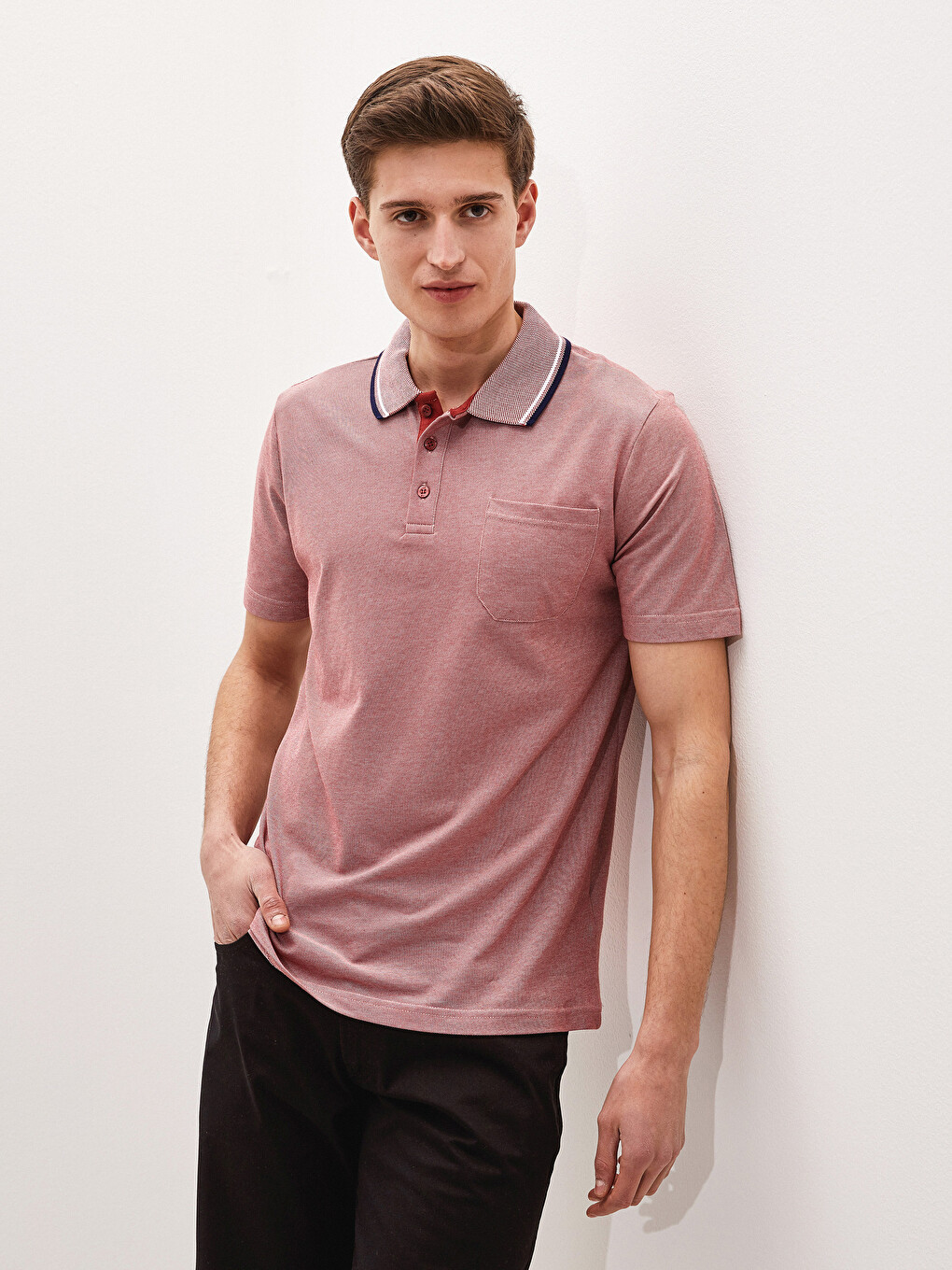 T-shirt Homme Col Polo Manches Courtes-1