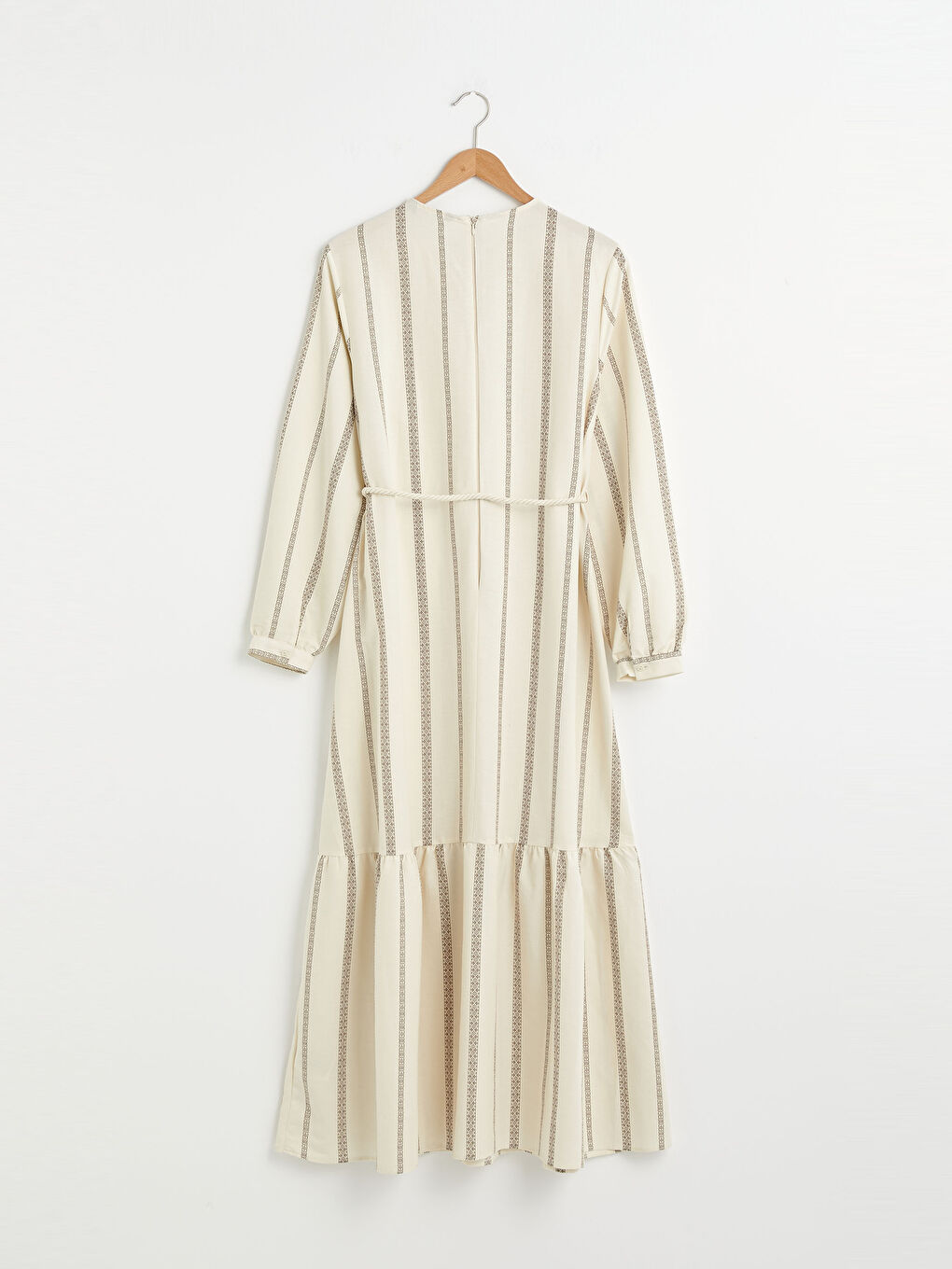 未使用 美品 カスタネ Bell sleeve color dress 1 LCW Modest Crew Neck Patterned Long Sleeve Women's Dress