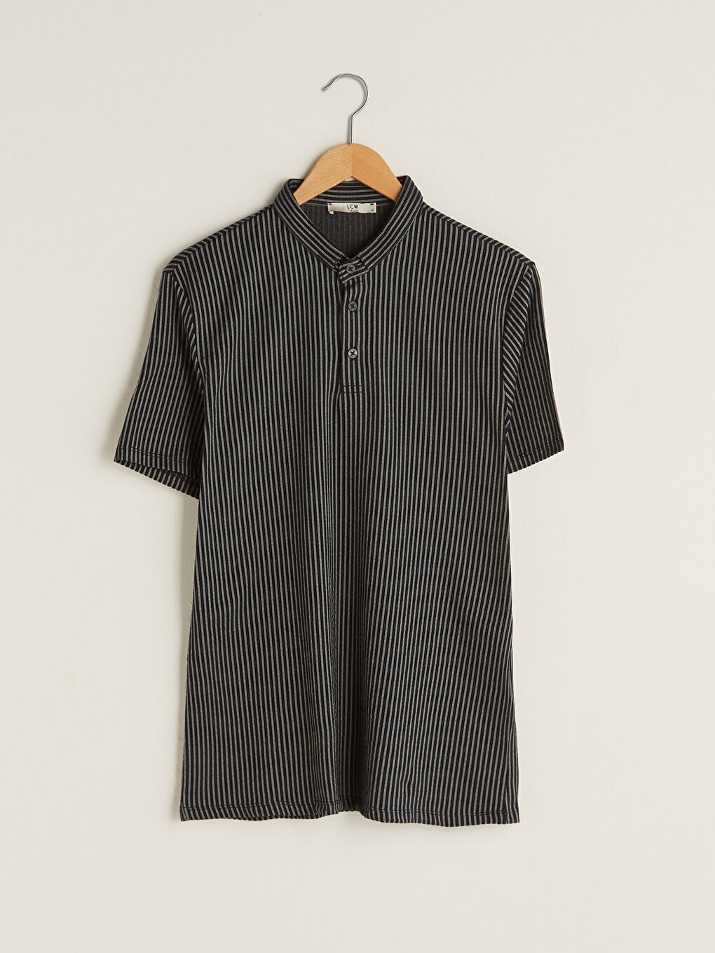 Lacivert Polo Yaka Kısa Kollu Erkek Tişört-5