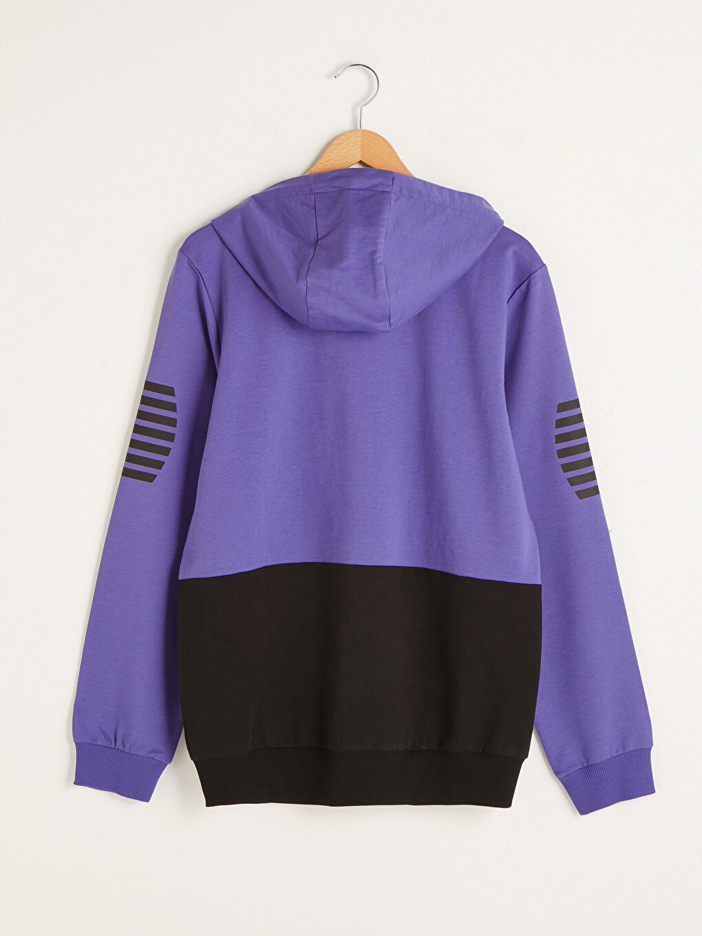 سويت شيرت رياضي نشط بسحاب مزود بغطاء رأس للرجال-7