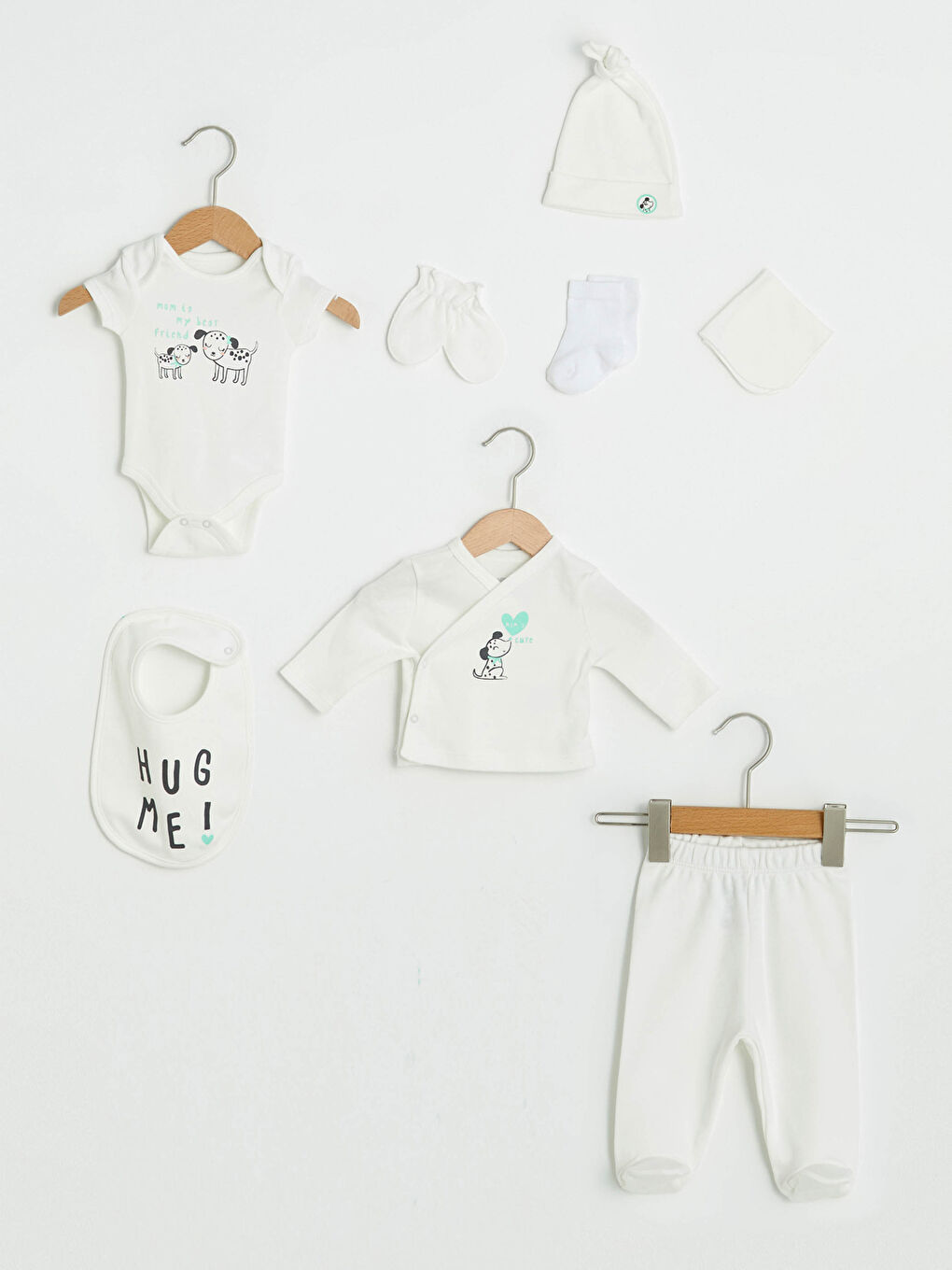 Baskılı Kız Bebek Kutulu Hastane Çıkış Seti