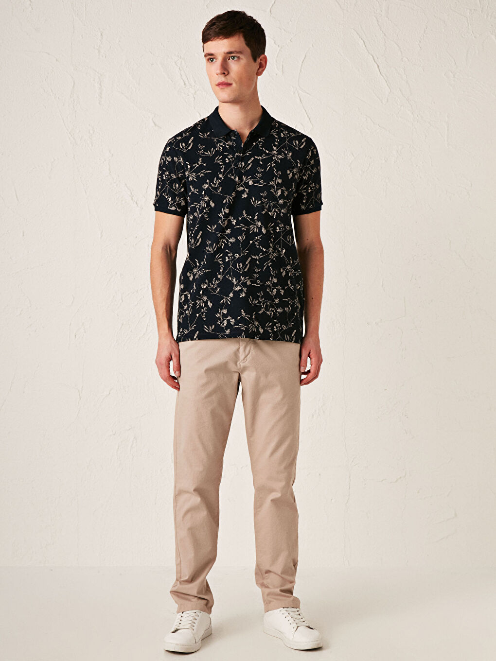 Футболка Мужская С Принтом Водолазка Короткий Рукав Пике-2