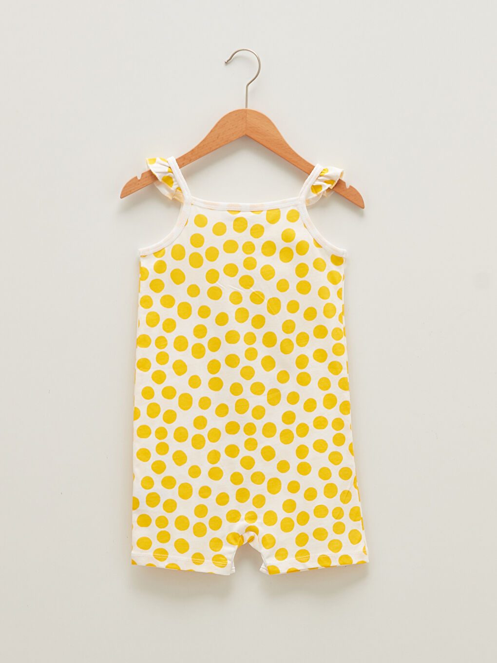 Crew Neck Strap Tweety Printed Baby Girl Rompers-1