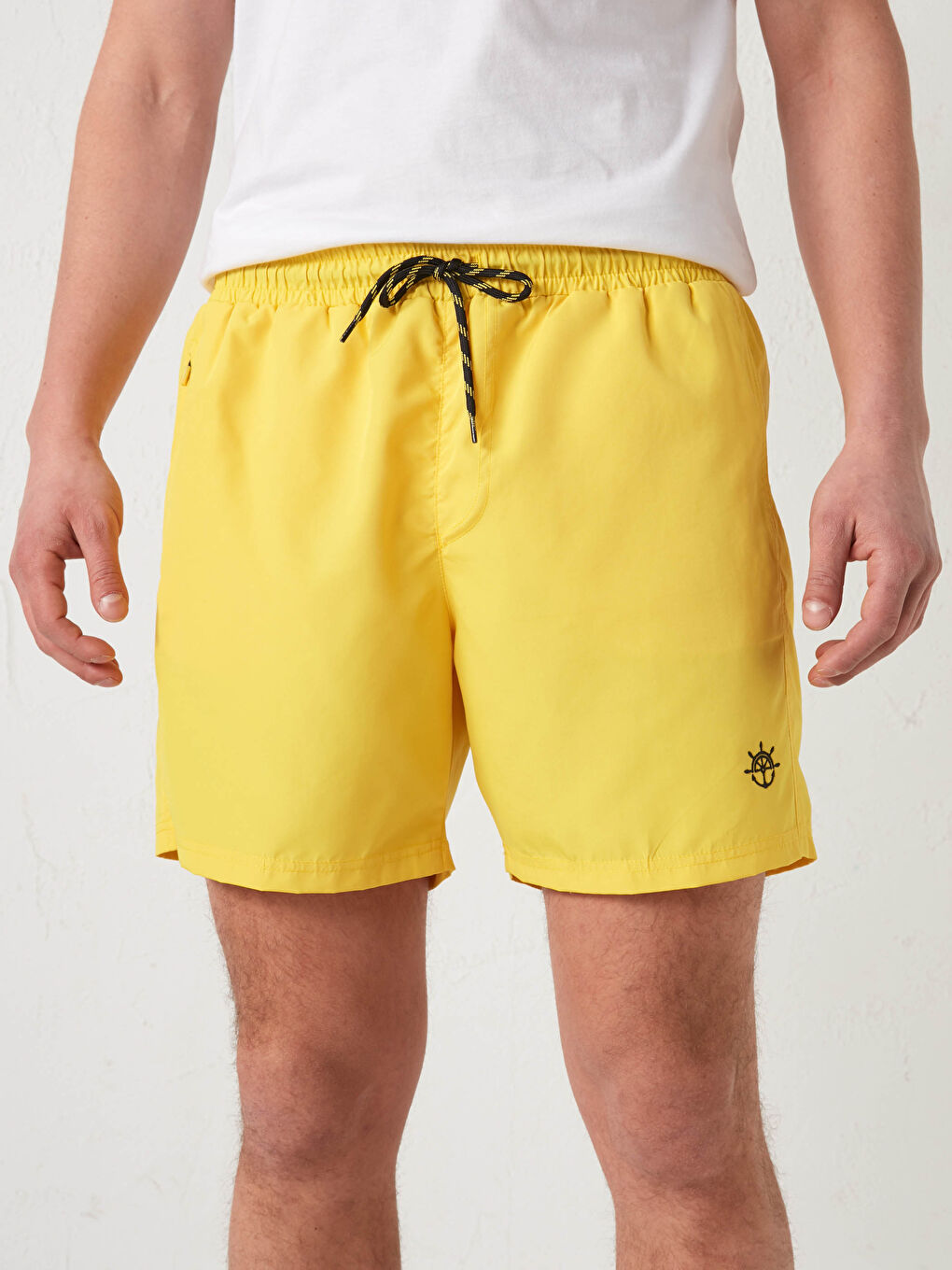 Short Length Basic Men's Swimming Shorts-2