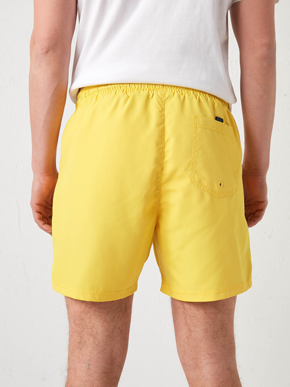 Short Length Basic Men's Swimming Shorts-3
