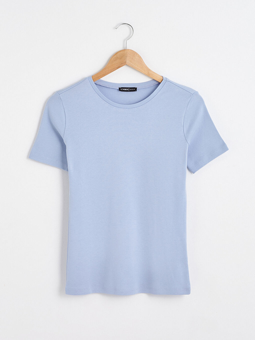 Mavi Bisiklet Yaka Basic Tişört-10