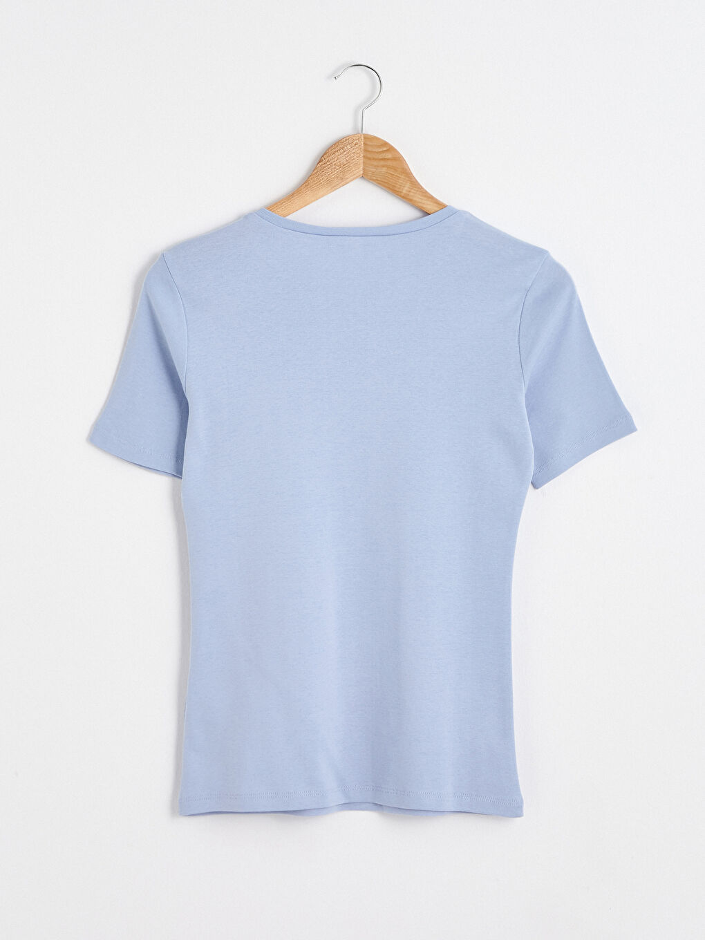 Mavi Bisiklet Yaka Basic Tişört-11