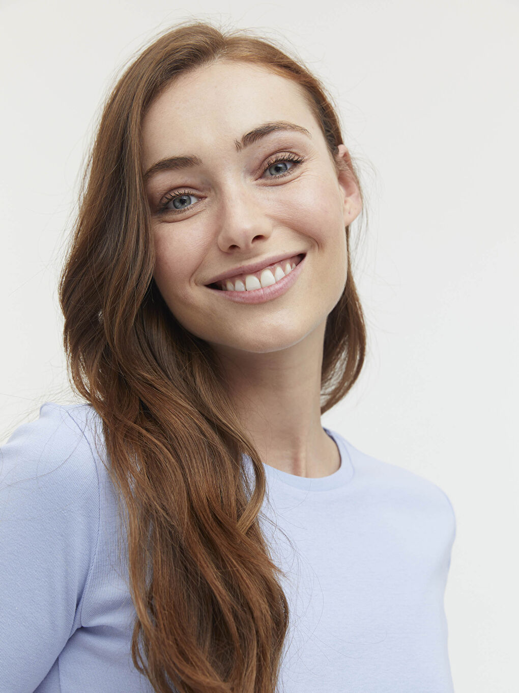 Mavi Bisiklet Yaka Basic Tişört-6