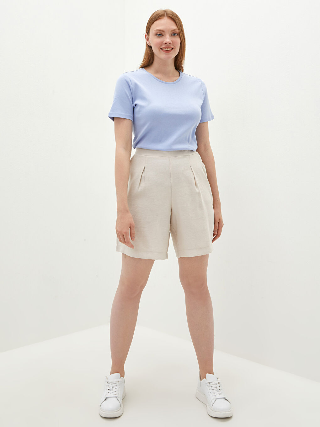 Mavi Bisiklet Yaka Basic Tişört-2