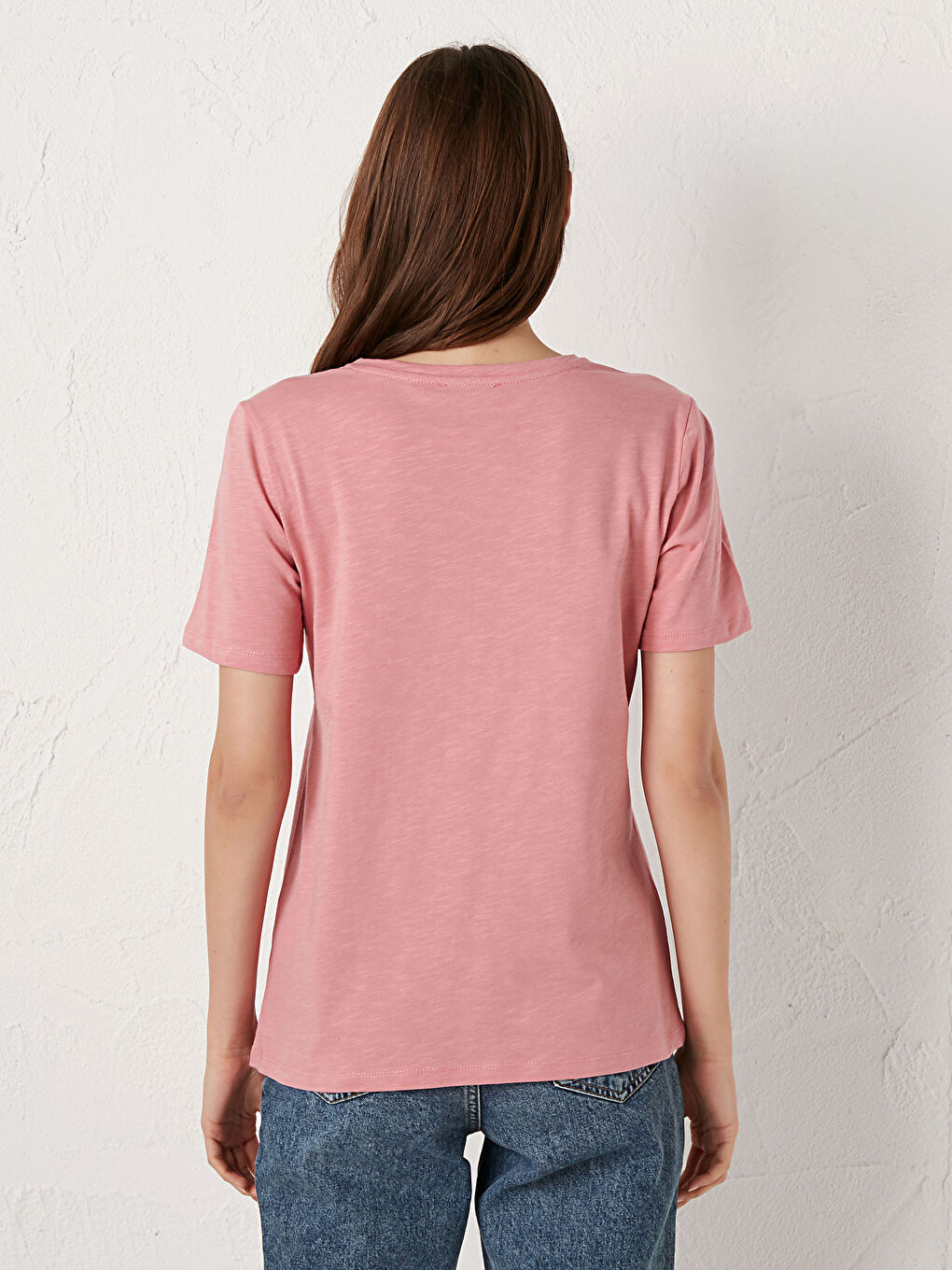 Majica od pamuka s okruglim izrezom i kratkim rukavima-4