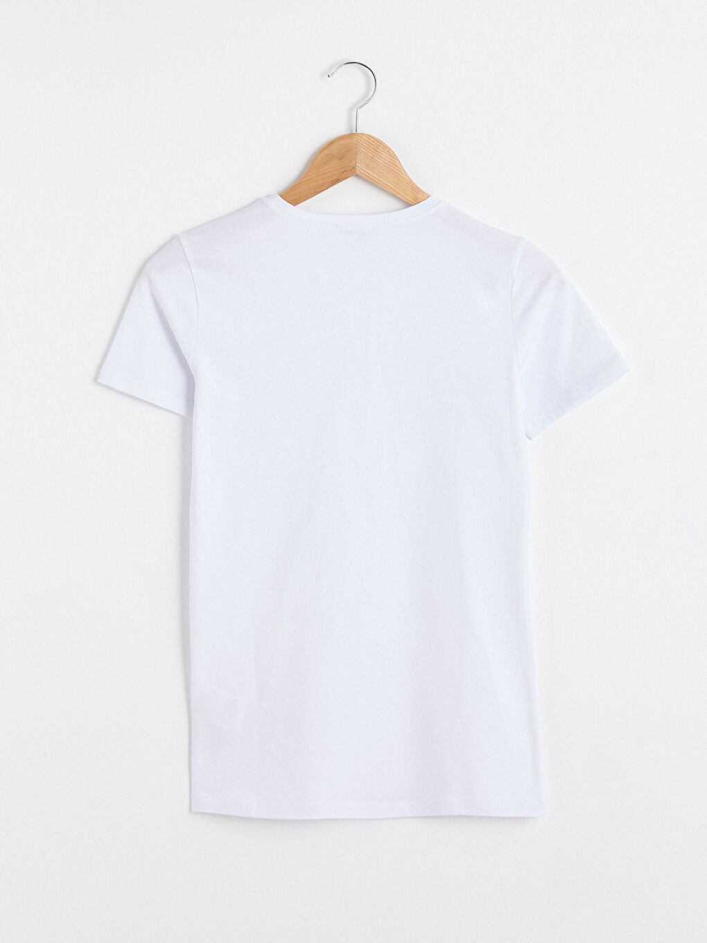 Crew Neck Plain T-Shirt-7