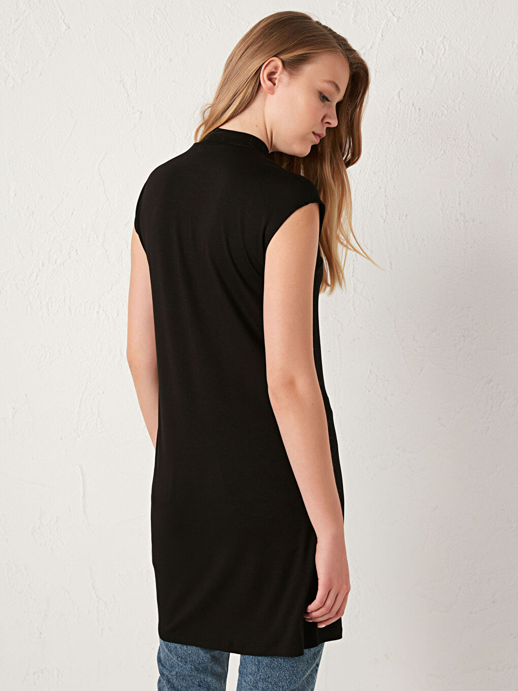 LCWAIKIKI Basic Turtleneck Short Sleeve Tunic -S18201Z8-CVL