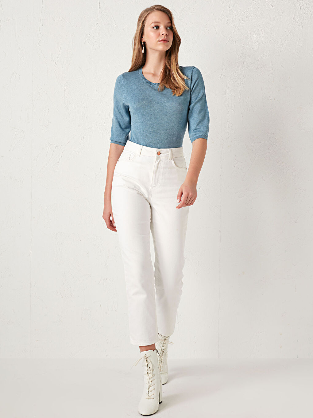 LCWAIKIKI Basic Crew Neck Knitwear Basic Sweater -S18208Z8-L8Y