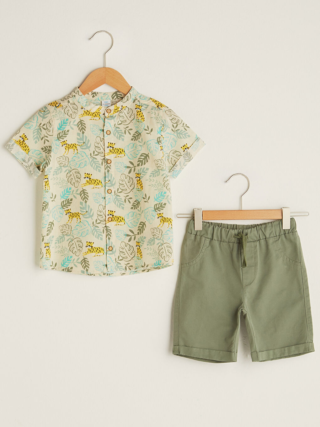 Ensemble 3 Pièces Bébé Garçon en Coton Imprimé-7