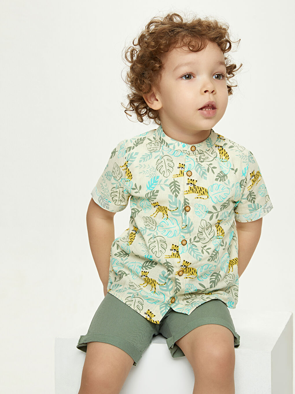 Ensemble 3 Pièces Bébé Garçon en Coton Imprimé-6