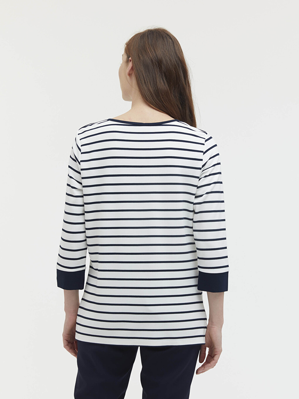 Crew Neck Striped T-shirt-3
