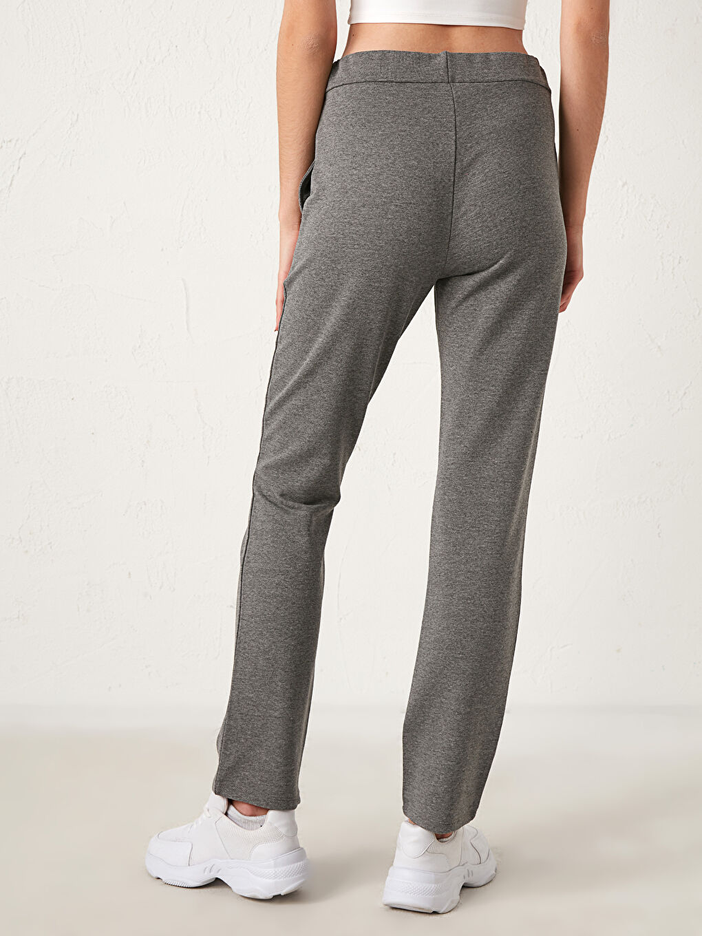 Хлопковые спортивные штаны с эластичной талией-3