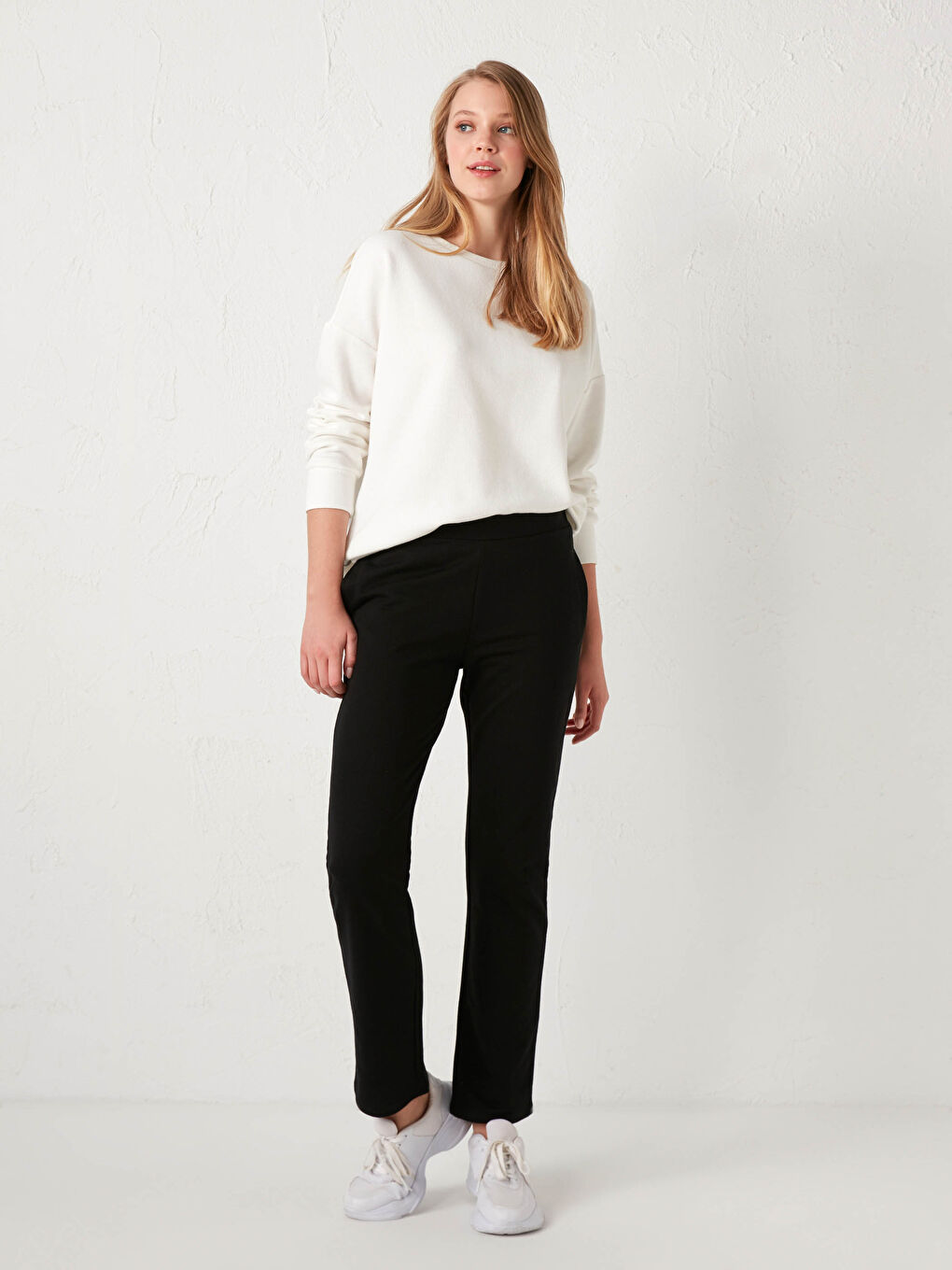 Elastic Waist Cotton Sweatpants