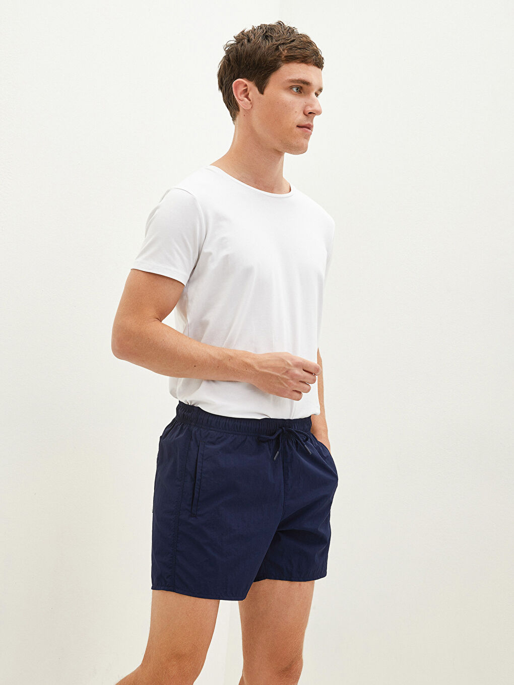 Short de Bain Basique Court Pour Hommes-1