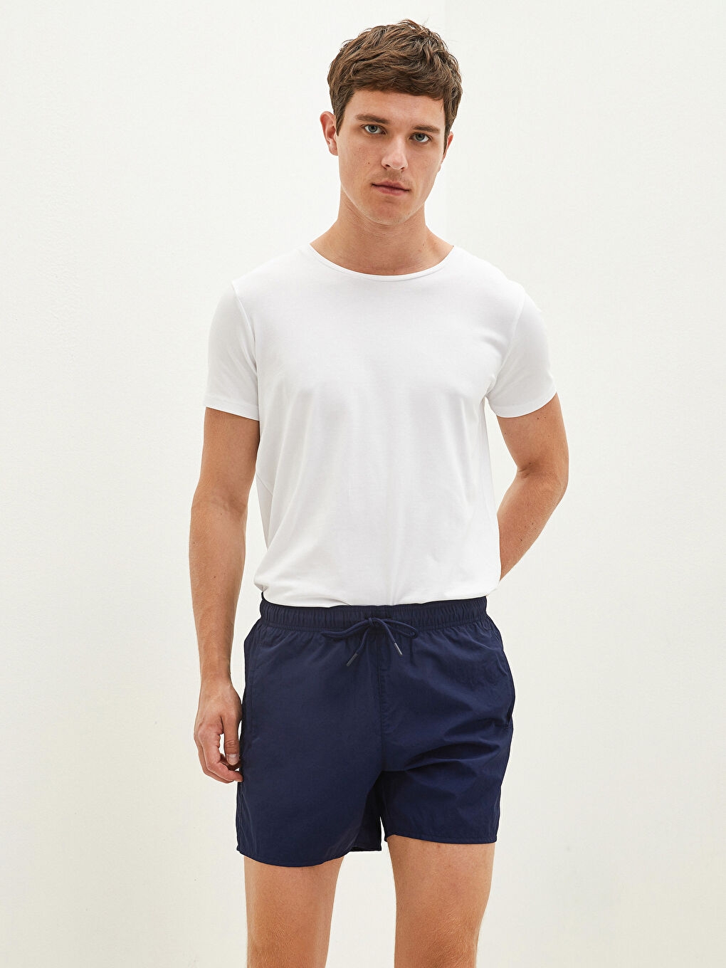 Short de Bain Basique Court Pour Hommes-2